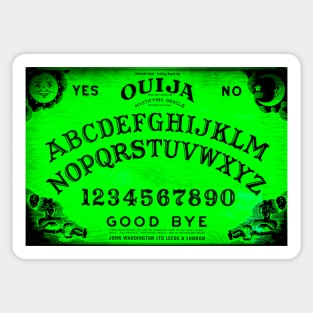 Ouija Board Green Sticker